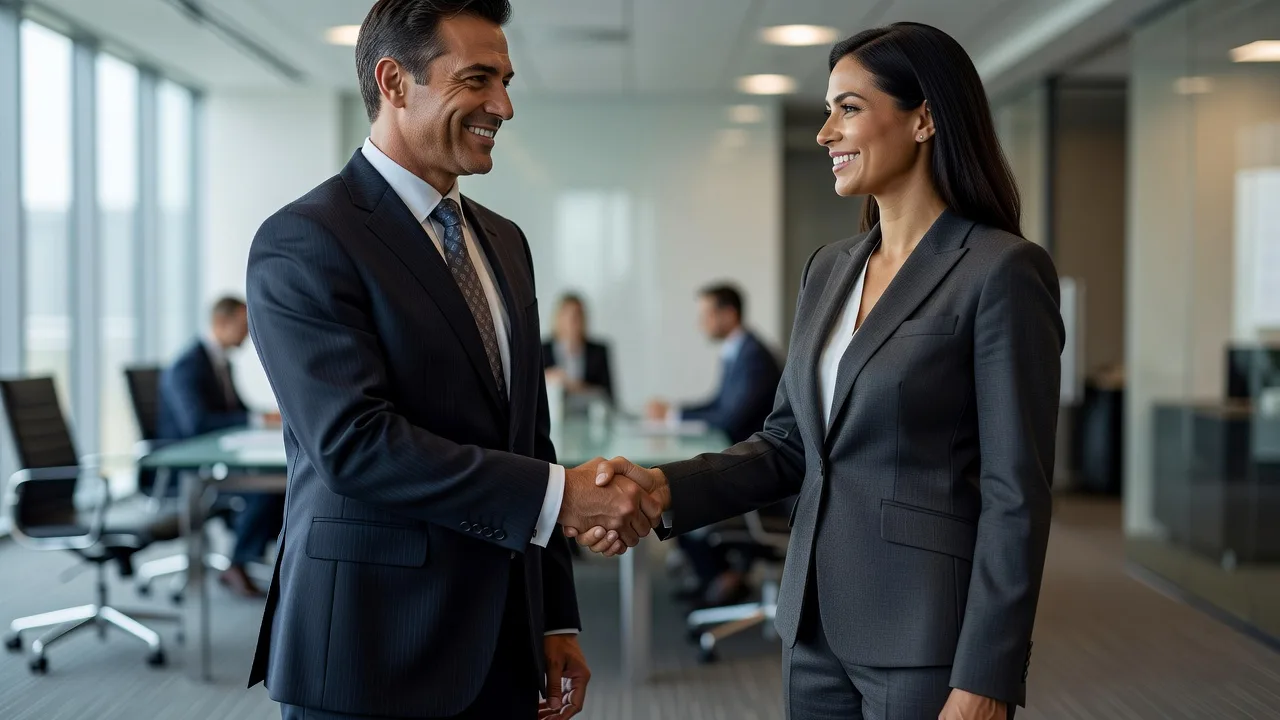 Business handshake